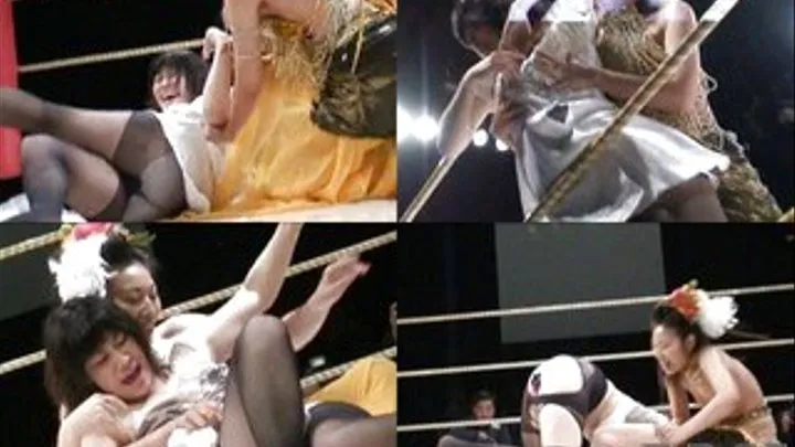 Lady in sexy costume beats up a weak lady in the ring - CFLD-015 - Full version (Faster Download - )