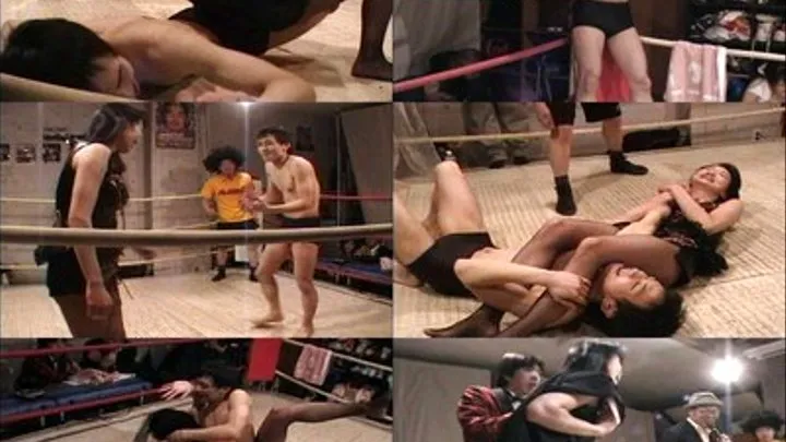 Powerful Femfighter Effortlessly Puts A Slave Down - CFLD-033 - Part 2