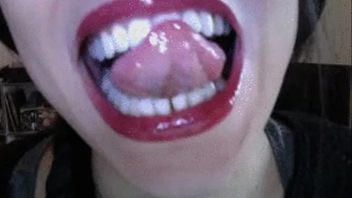 Tongue, teeth, spit