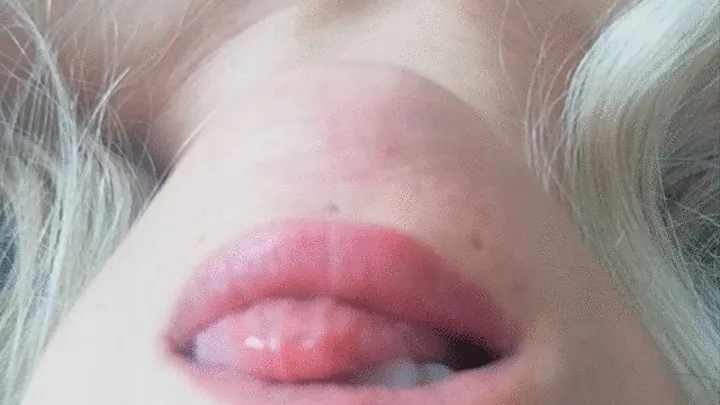 Tongue play in the morning