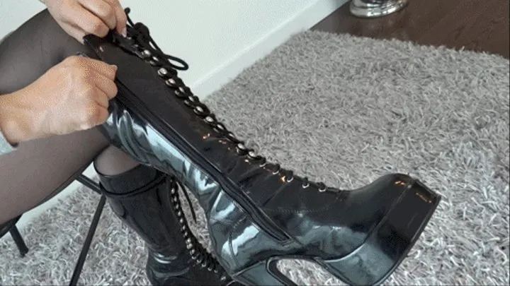 The Sadistic Princess's Ballbusting Boot Gauntlet: Mile High Heels