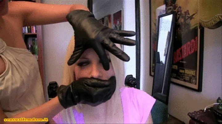 SLAVE DANIELLE GLOVEGAGGED (full)