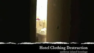 Hotel Creep Duct Tapes Blonde and Destroys Clothing