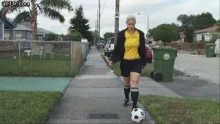 Soccer Girl Pays for her Mistake