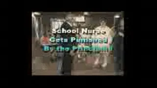 School Nurse Gets old fashion Spanking from the school Prinicipal! 3gp