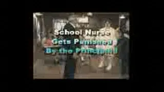 School Nurse Gets old fashion Spanking from the school Prinicipal!