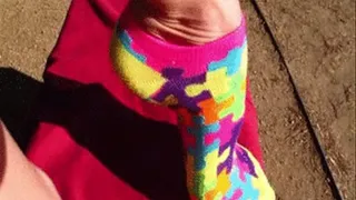Penny's Jigsaw Puzzle Socks and Barefeet