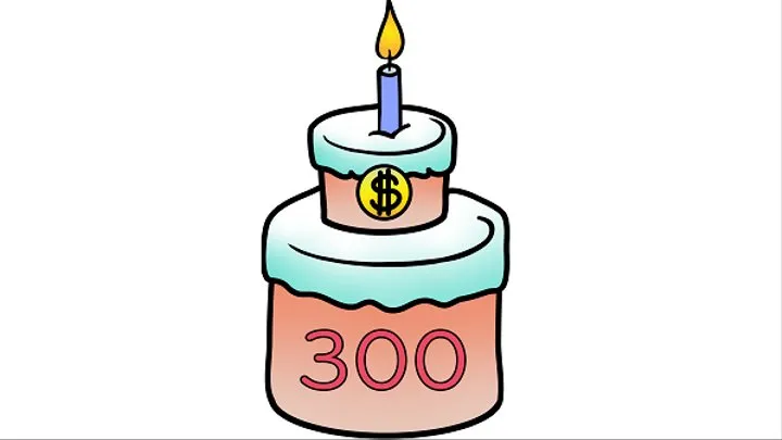 Happy birthday to me - 300