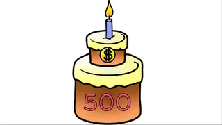 Happy birthday to me - 500