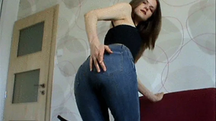 Obedient jeans wanker