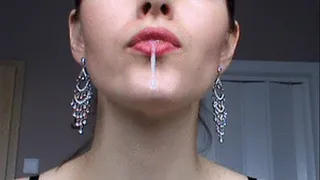 Sexy spitting