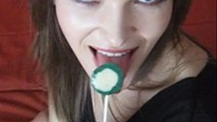 Sucking on the lollipop