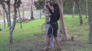 Playing with my 10 foot bullwhip by Ama K