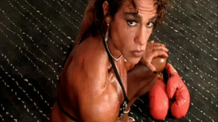 Dana Capobianco Muscle Girl Oil Up Pose Down, part 1