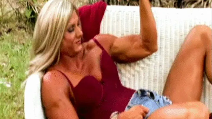 Kim Stahl Muscle Babe Bench