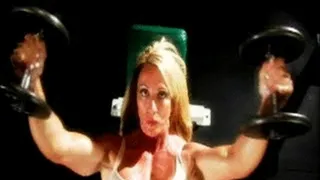 GAYLE MOHER PUMPS BICEPS AND PUSSY miniclip 1