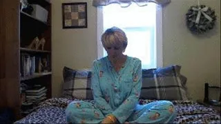 Cougar MILF in Jammies Tits Tease Mast Inst