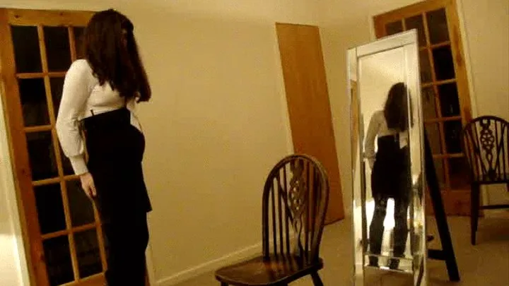 Sissy Kimberley Caned infront of the Mirror