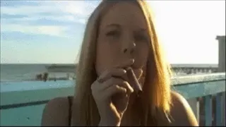 Cigar Smoking on Beach Balcony!!