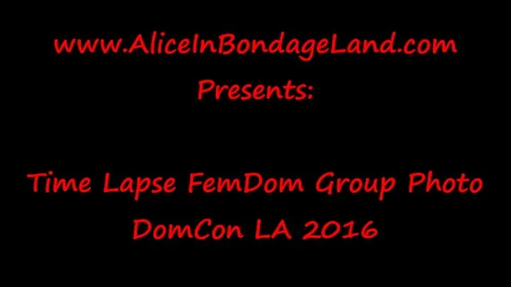 Behind the Scenes - Time Lapse Group FemDom Photoshoot DomConLA 2016