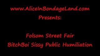 Folsom Street Fair Public Humiliation - Crossdressing Leash Laws - San Francisco FemDom