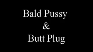 9613B Bald Pussy and Butt Plug