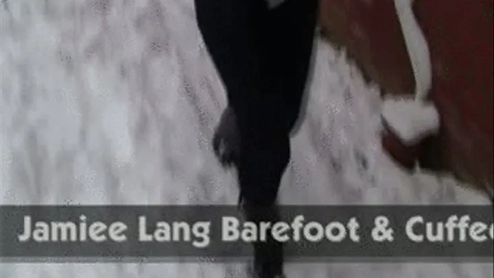 Jamiee Lang Barefoot & Cuffed in the Snow