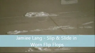 Jamiee Lang Slip & Slide in Worn Flip Flops