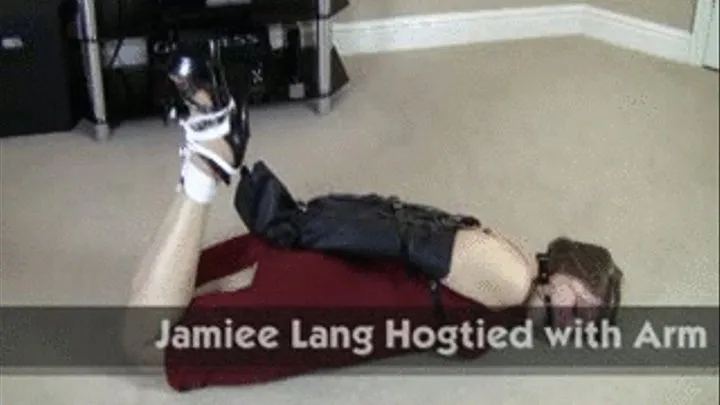 Jamiee Lang Hogtied with Arm Binder