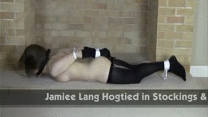 Jamiee Lang Hogtied in Stockings & Gloves