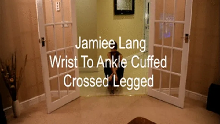 Jamiee Lang Cuffed Wrist to Ankle Cross Legged