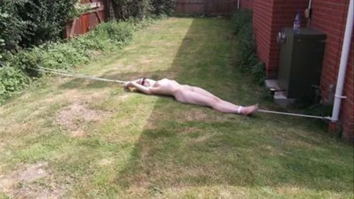 Jamiee Lang Naked, Stretched & Exposed in the Garden