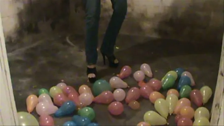 Cleo Stomps Balloons