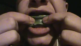 Cleo Snaps and Pops Her Gum
