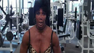 Latia's Chest Muscles in Training