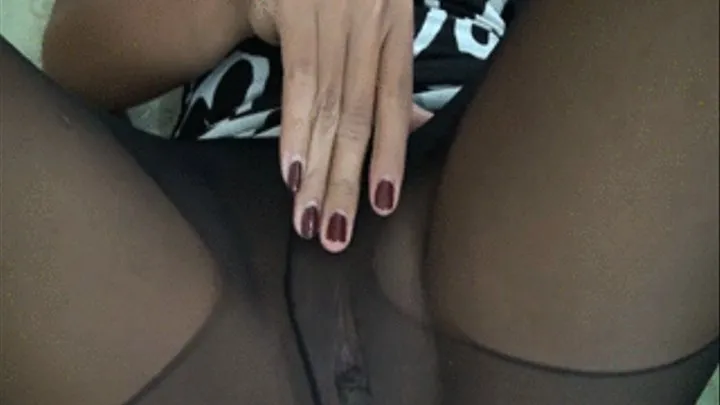 in Black Panty Hose #2 FootJob