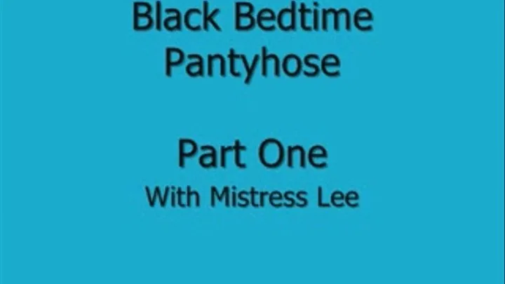 Black Bedtime Pantyhose