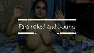 Fara naked and bound