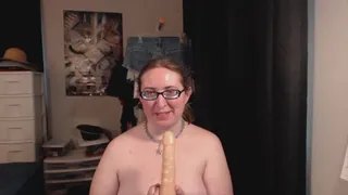 Naked with a Dildo