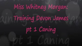 Miss Whitney: Training Devon James pt1 Caning