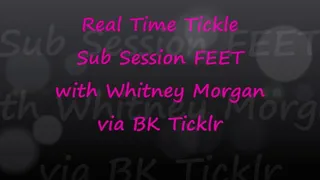 Whitney Morgan Real Time Tickle Sub Session: Feet via BK Ticklr