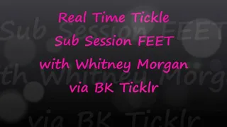 Whitney Morgan Real Time Tickle Sub Session: Feet via BK Ticklr