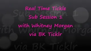 Whitney Morgan Real Time Tickle Sub Session 1 via BK Ticklr