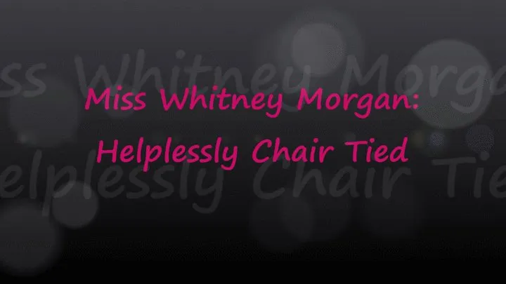 Whitney Morgan Helplessly Chair Tied - FULL