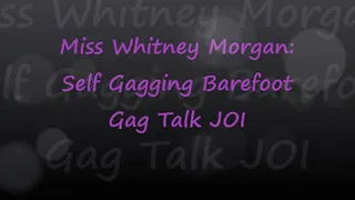 Whitney: Self Gagged & Tape Bondage Barefoot JOI 2
