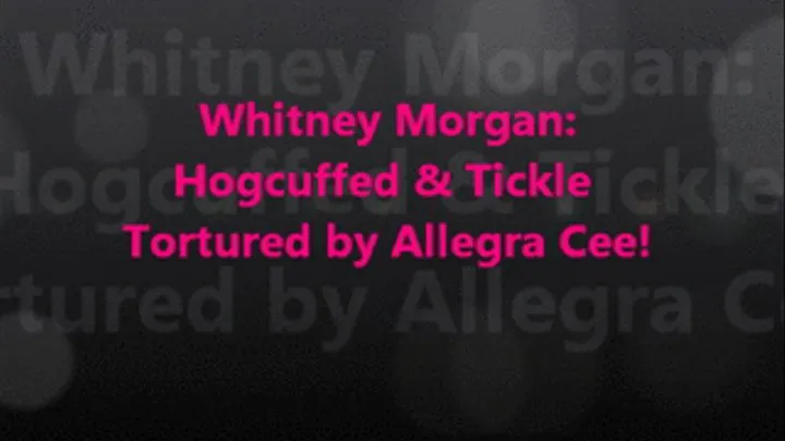 Whitney Morgan: Self Hog-cuffed pt1