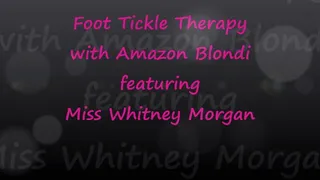 Foot Tickle Therapy with Tall Amazon Blondi