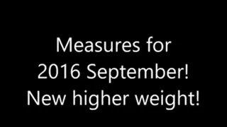 Measures for September 2016 and a meal