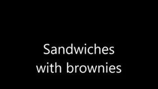 Sandwiches and brownies