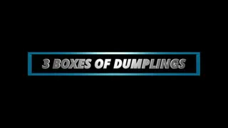 3 boxes of dumplings